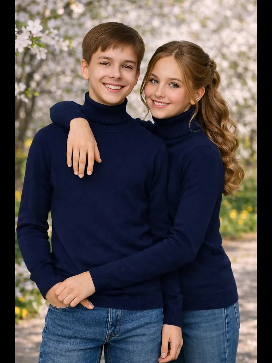 Водолазка тонкая с высоким горлом