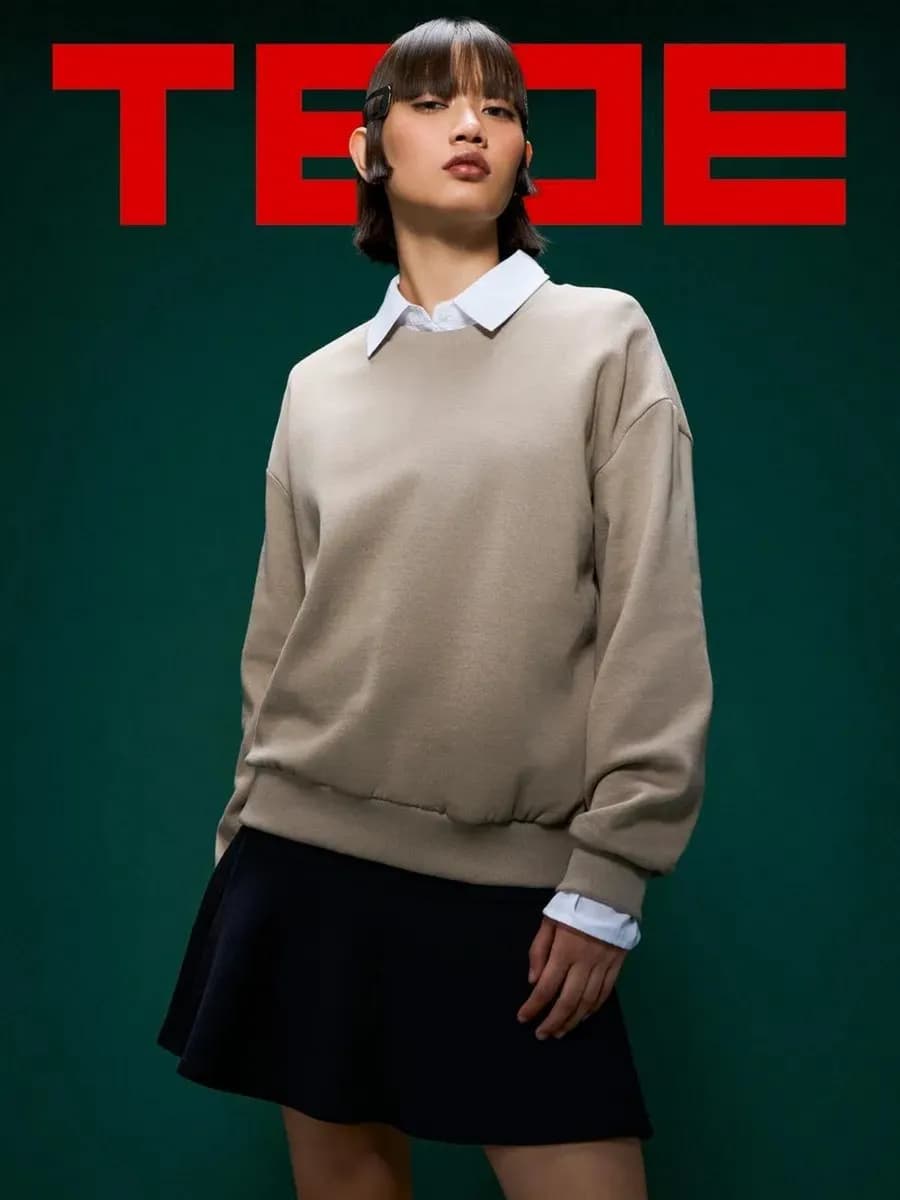 Утепленный свитшот с начесом