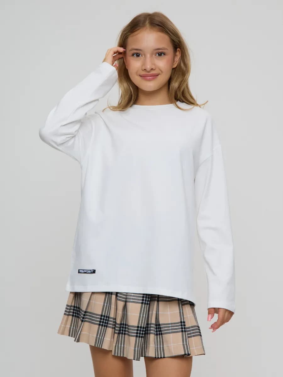 Лонгслив с длинным рукавом для подростков