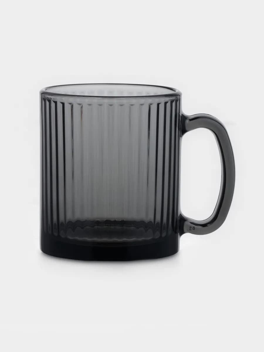 Кружка для чая и кофе стеклянная 320 мл «Вертикаль»