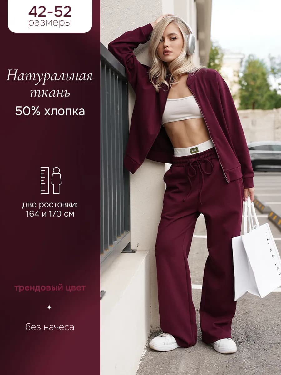 Спортивный костюм на молнии весенний