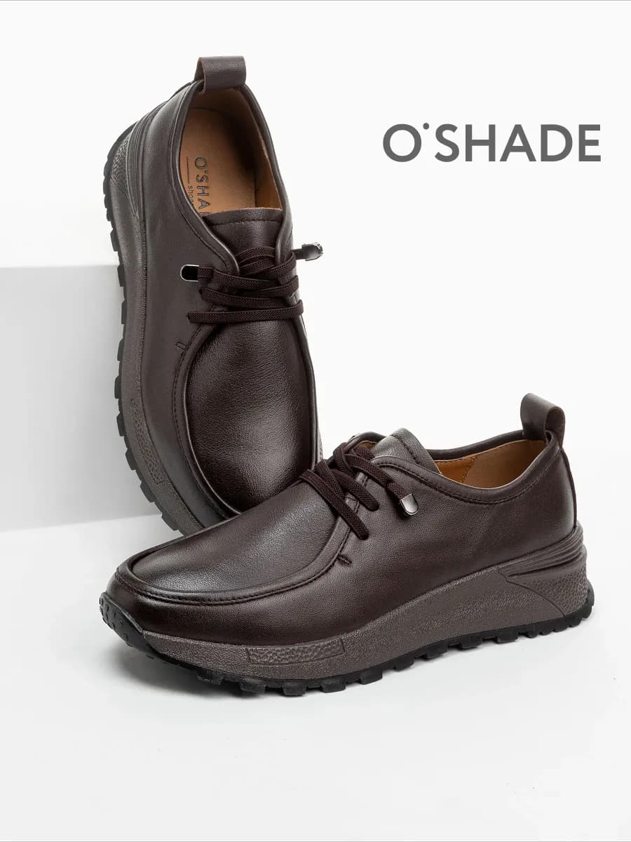 O'SHADE Полуботинки женские коричневые демисезонные