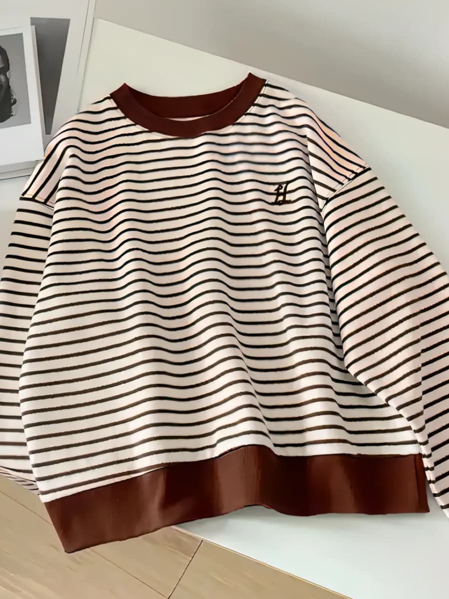 Свитшот в полоску