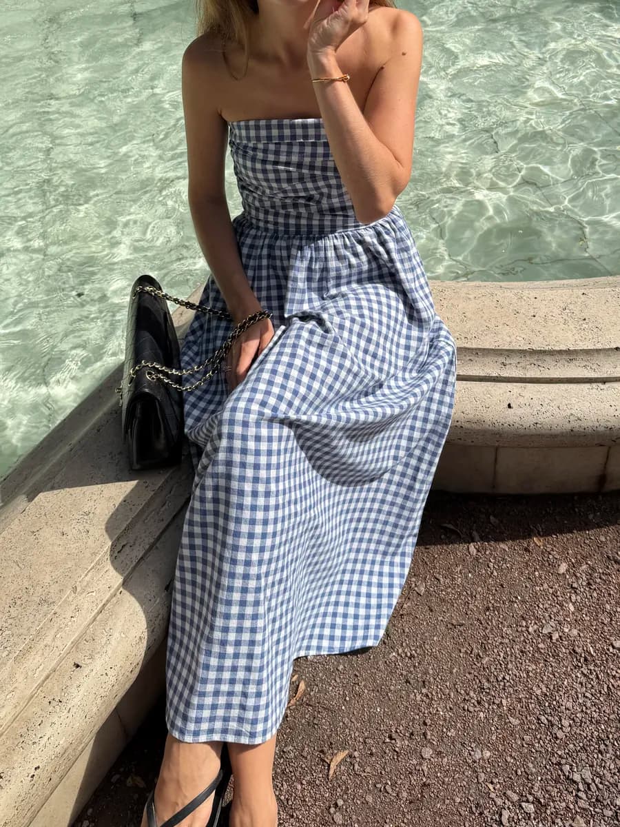 Платье бандо летнее длинное легкое Melissa