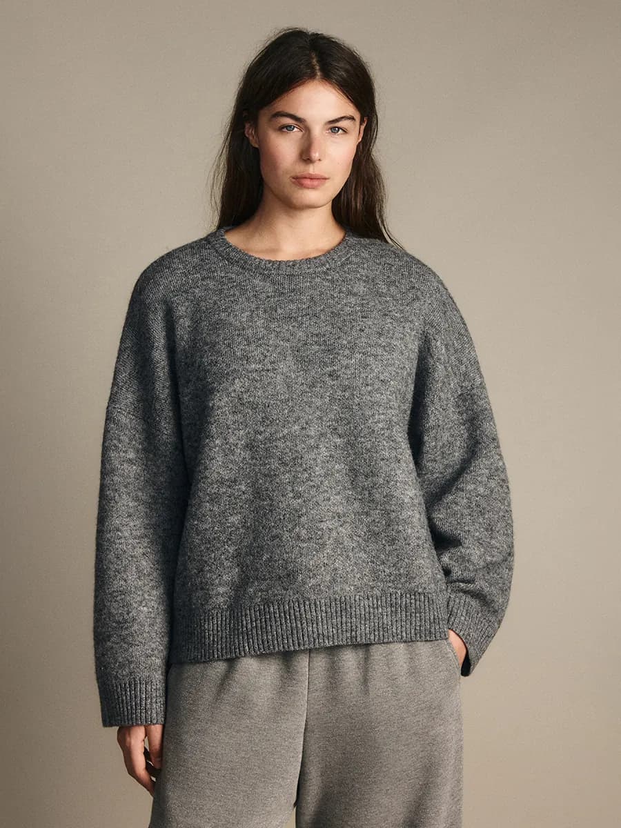 PLUS SIZE джемпер вязаный с шерстью - фото 1