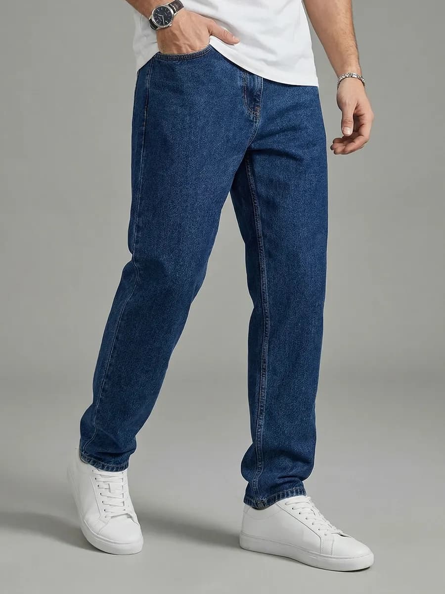 Джинсы бананы зауженные - фото 1