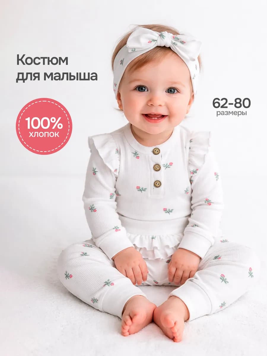 Костюм для новорожденных детский комплект