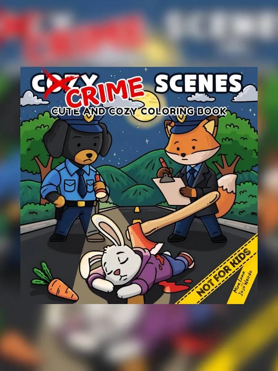 Раскраска антистресс Crime Scenes