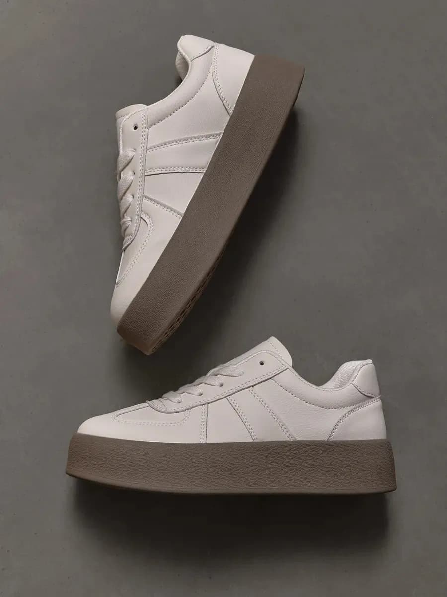 Кеды весенние на высокой подошве