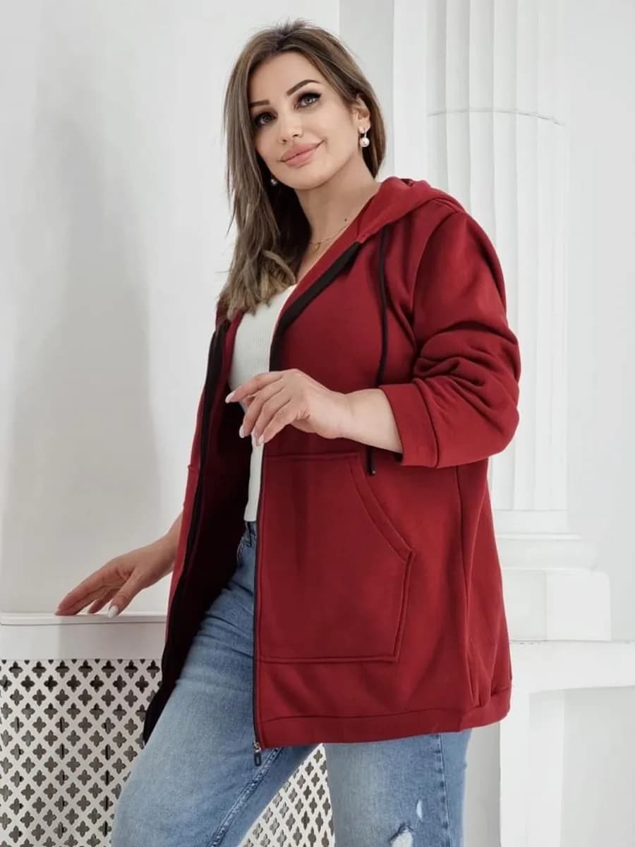 Толстовка на молнии c капюшоном