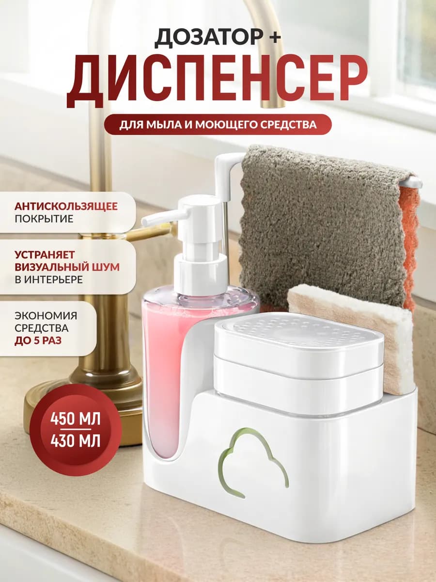 Диспенсер для моющего средства и жидкого мыла