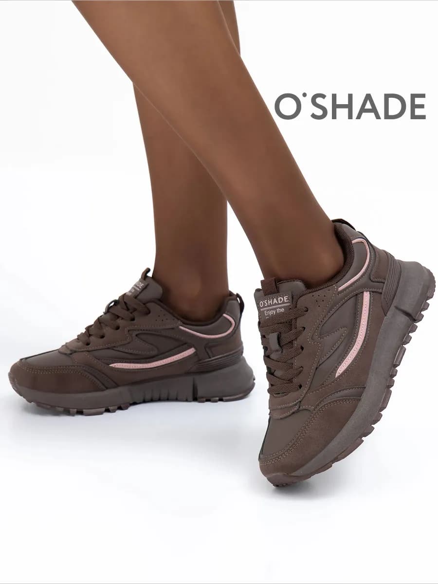 O'SHADE Кроссовки женские коричневые