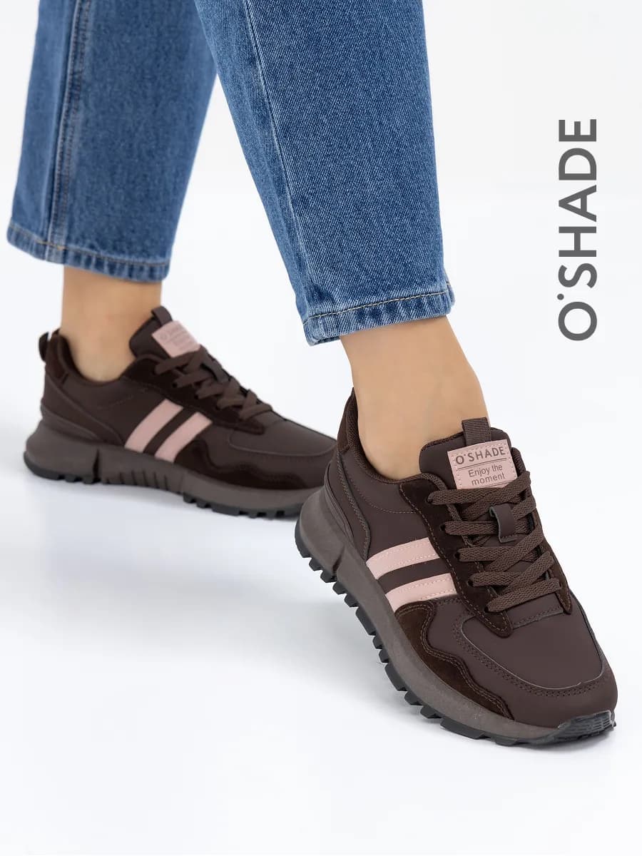O'SHADE Кроссовки женские коричневые