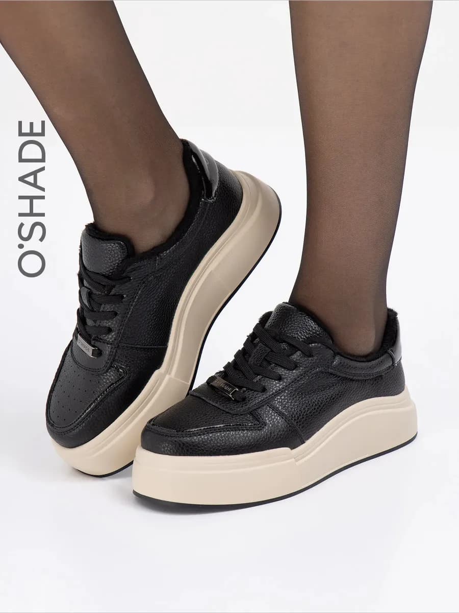 Кеды женские натуральная кожа на платформе