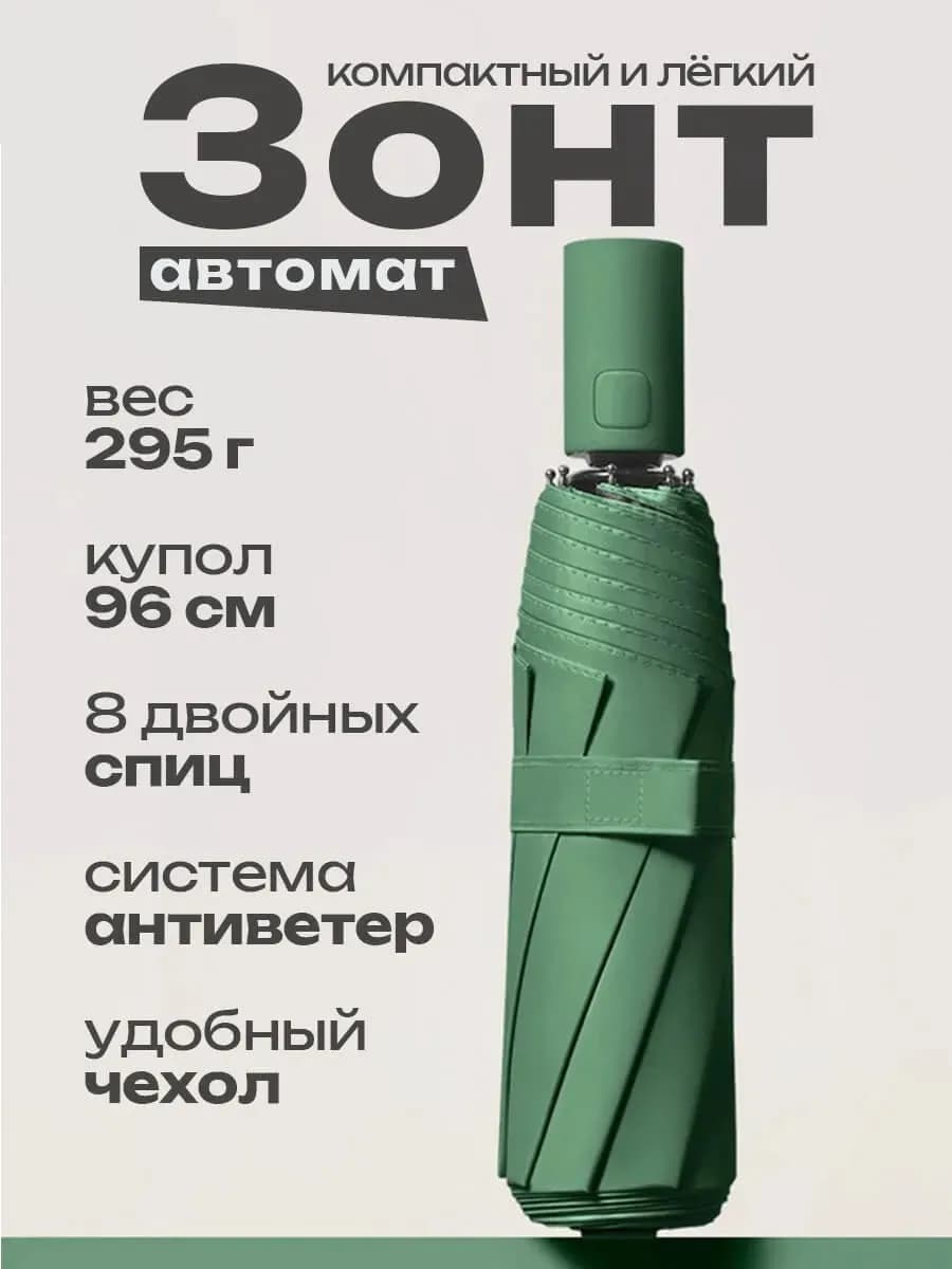 Зонт автомат мини 8 спиц