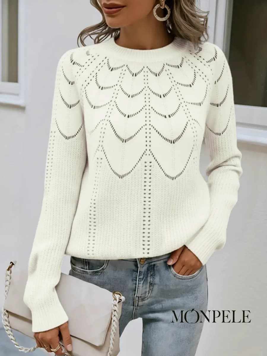 Свитер джемпер оверсайз вязаный - фото 1