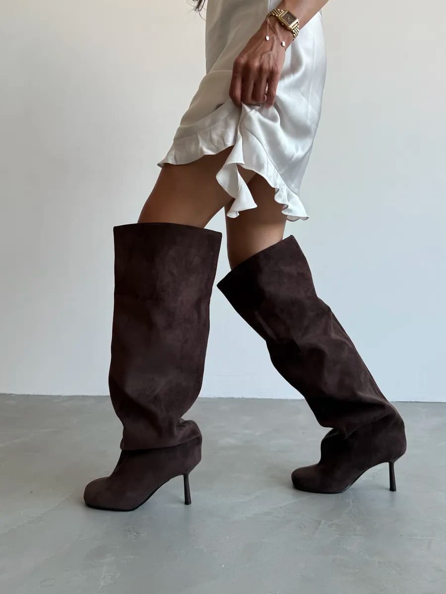 Сапоги трубы демисезонные - фото 1