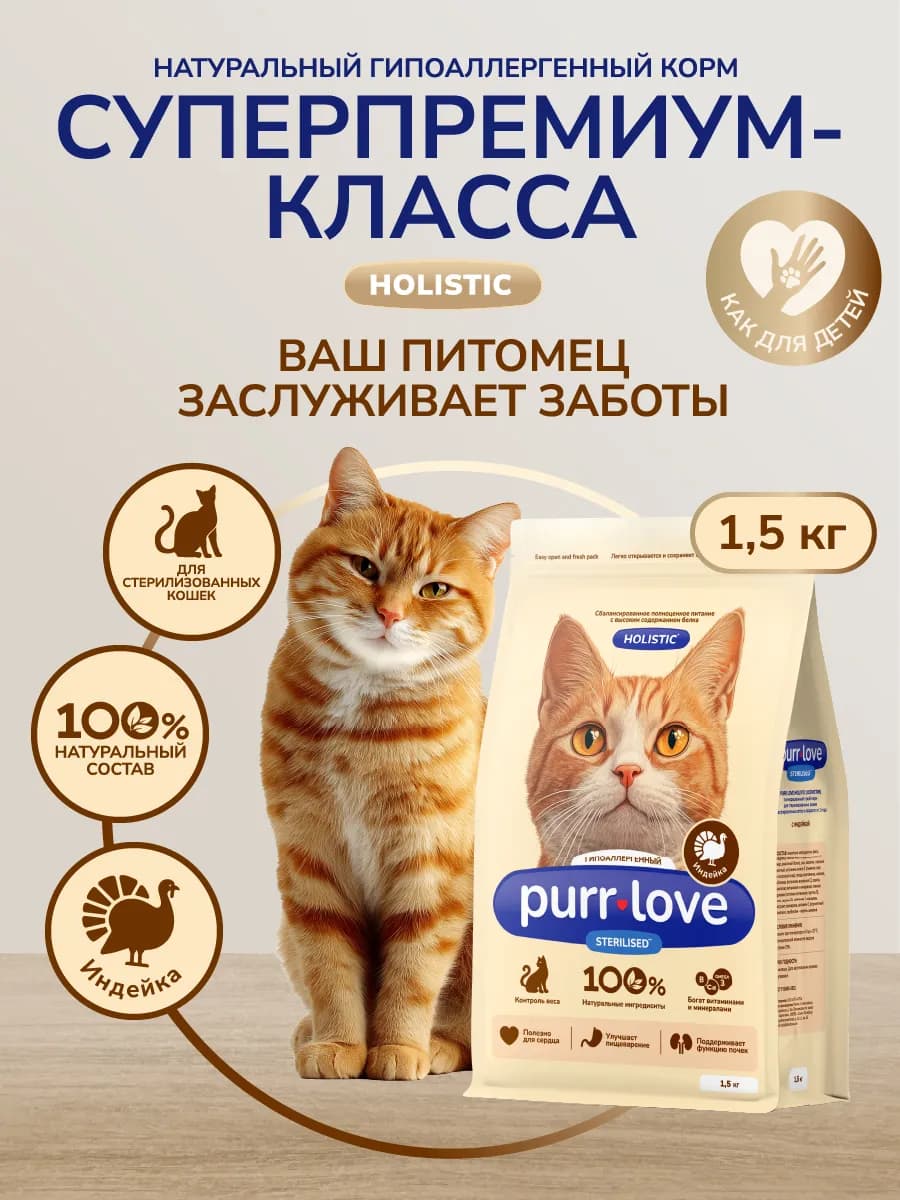 Сухой корм для стерилизованных кошек
