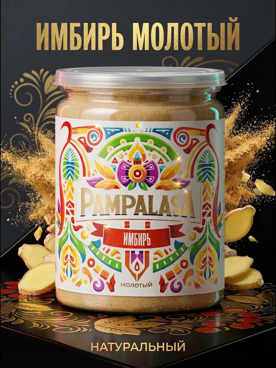 Имбирь молотый, натуральный, 200 грамм