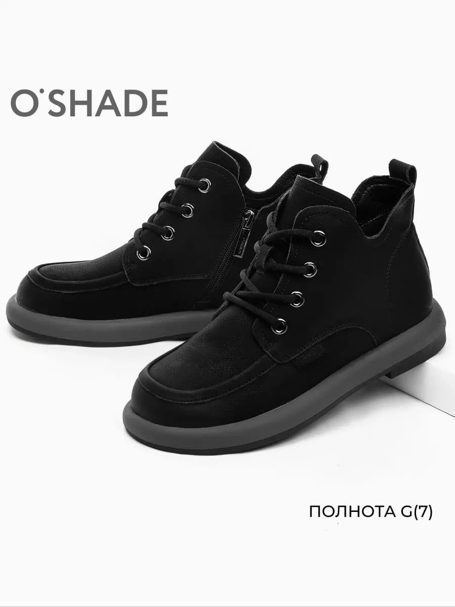 Ботинки осенние женские черные