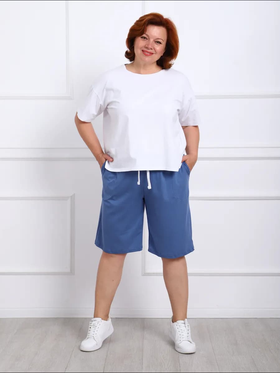 Шорты женские домашние большие размеры летние хлопок