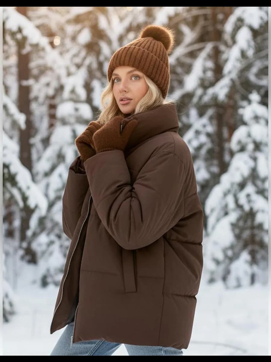 Куртка зимняя короткая у2к без капюшона