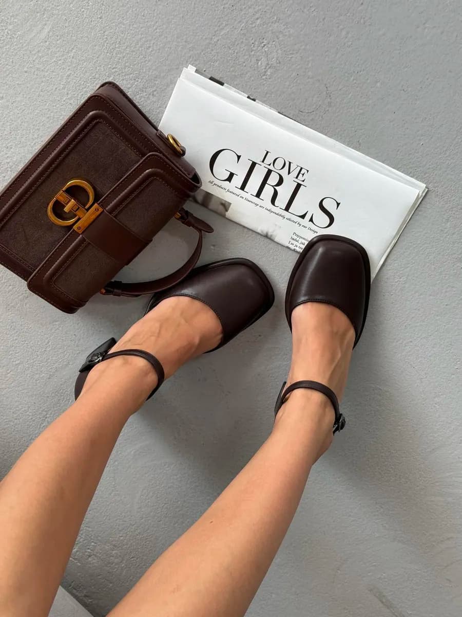 Туфли на устойчивом каблуке - фото 1