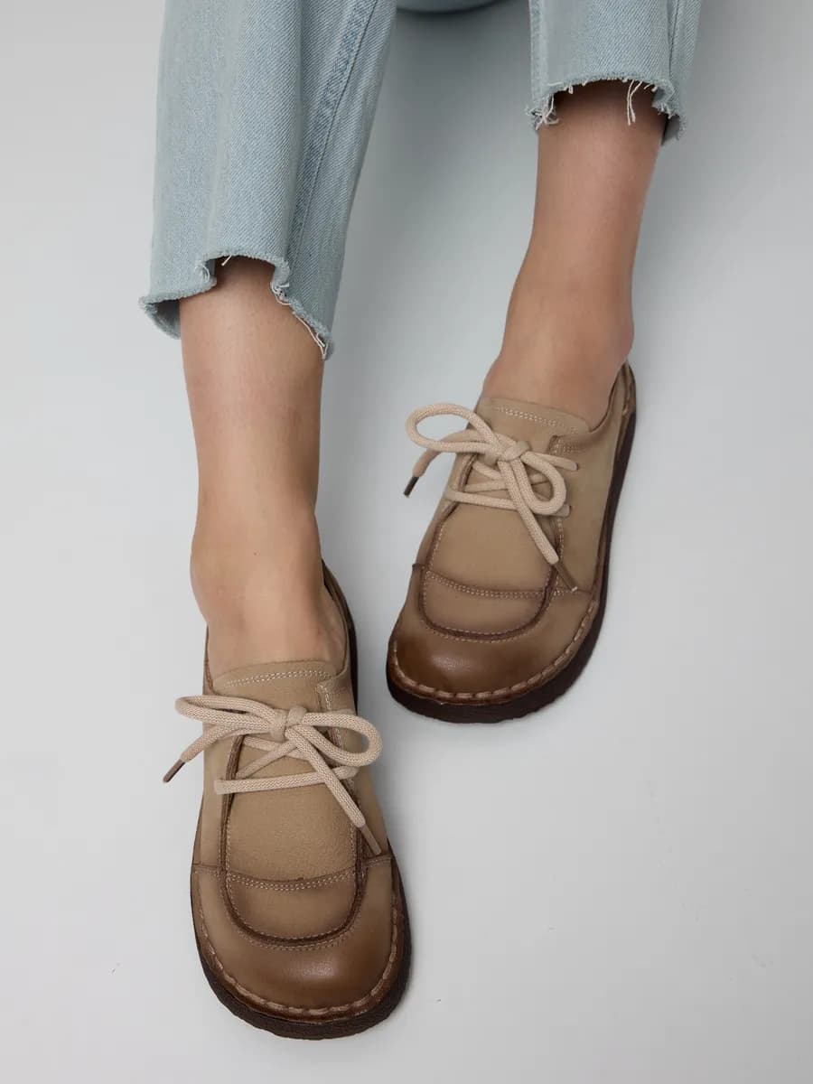 Босоногая обувь широкая туфли на низком ходу без каблука - фото 1