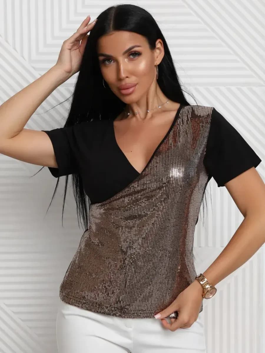 Футболка женская нарядная блузка праздничная