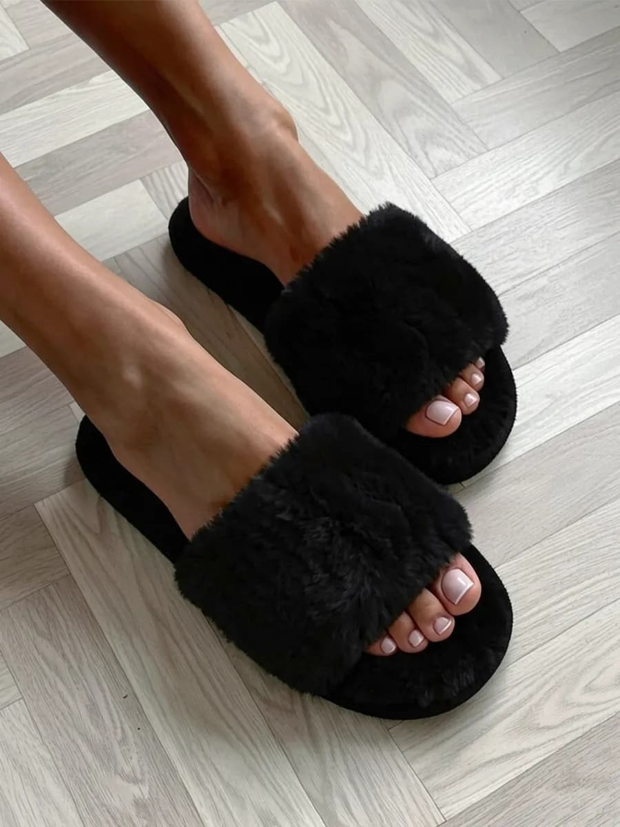 Тапочки домашние пушистые