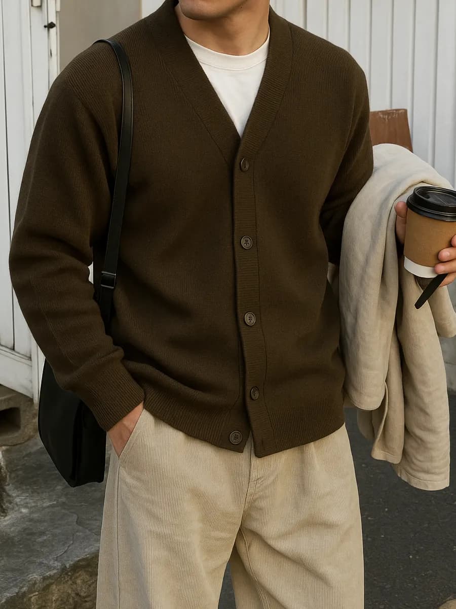 Кардиган вязаный на пуговицах