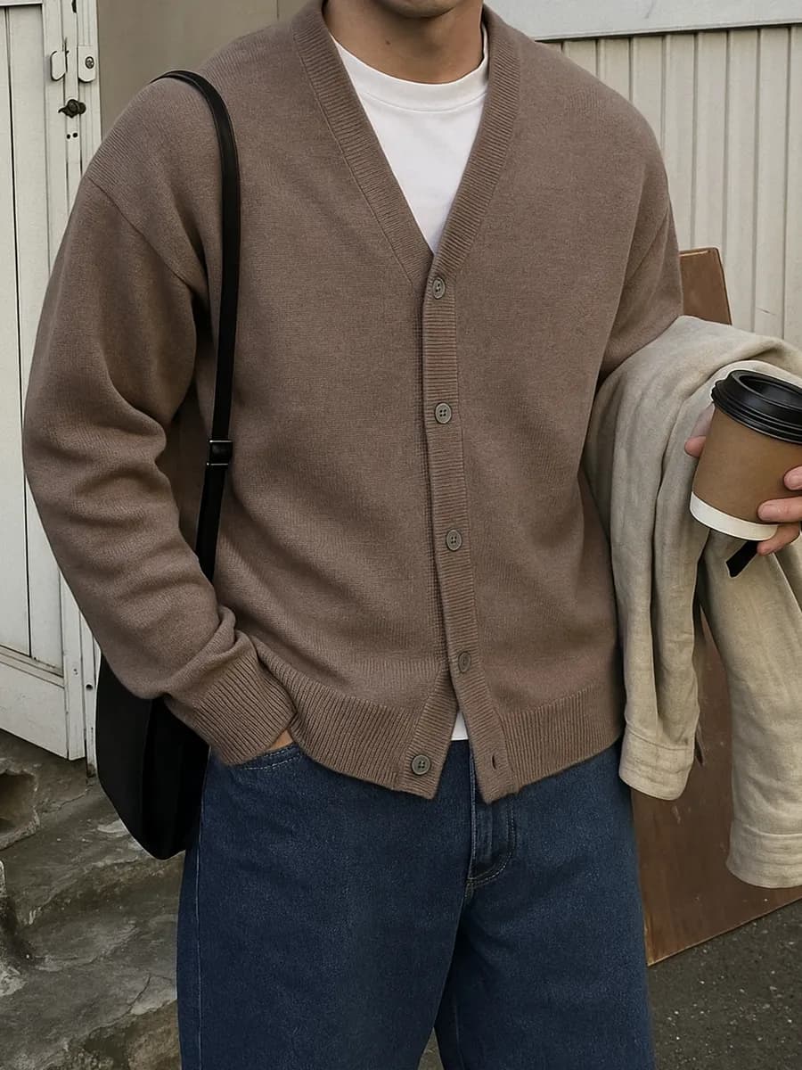 Кардиган вязаный на пуговицах