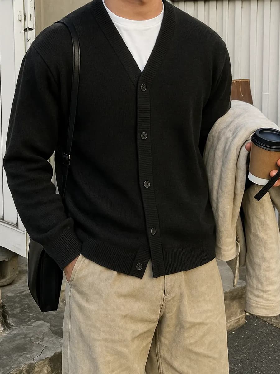 Кардиган вязаный на пуговицах