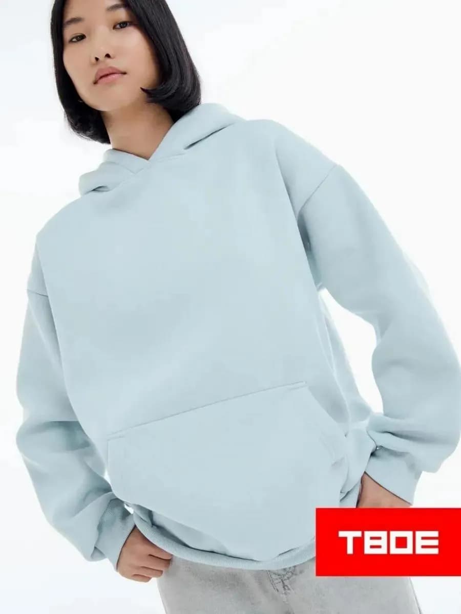 Утепленное худи оверсайз с начесом