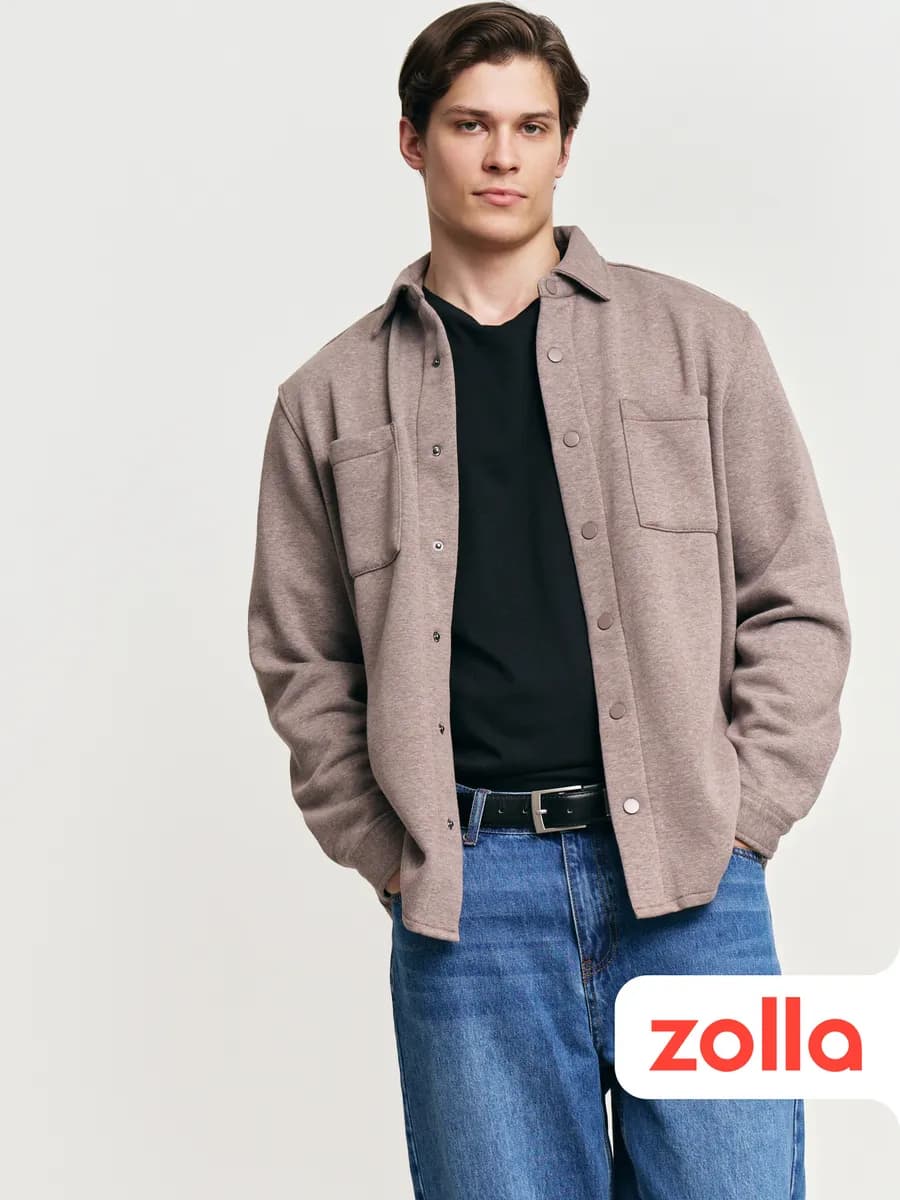 Мужская трикотажная куртка-рубашка