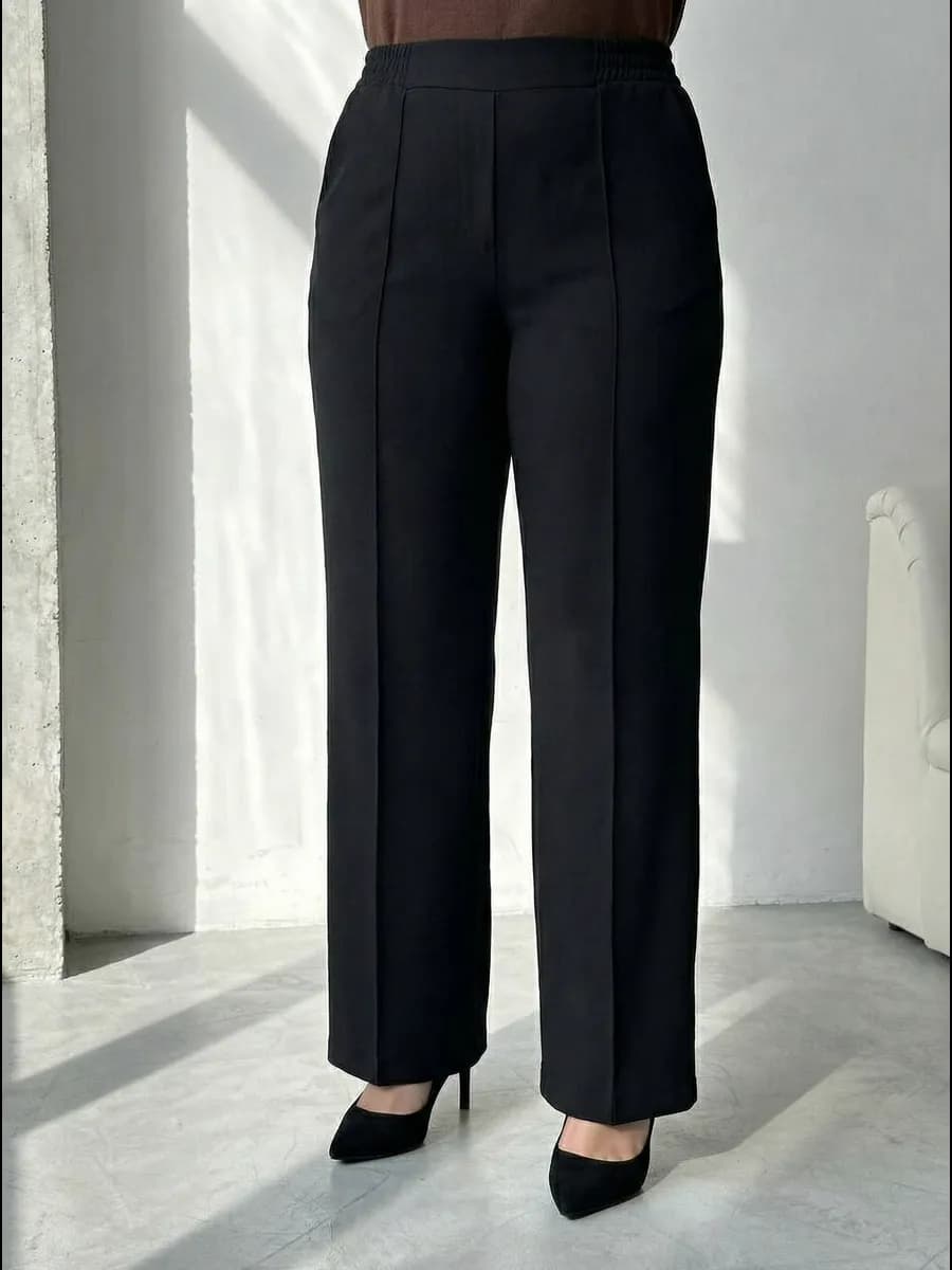 Брюки палаццо классические больших размеров