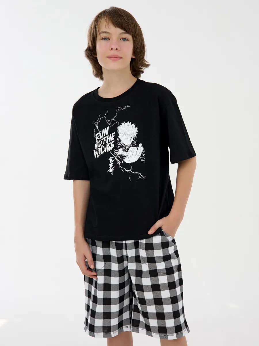 Пижама домашняя с шортами подростковая