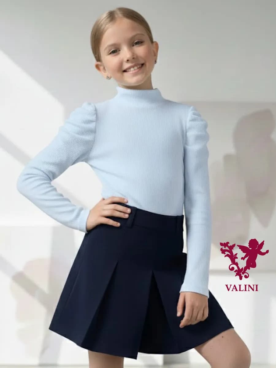 Водолазка праздничная школьная в рубчик