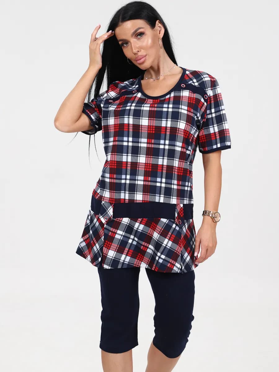 Костюм домашний трикотажный с бриджами