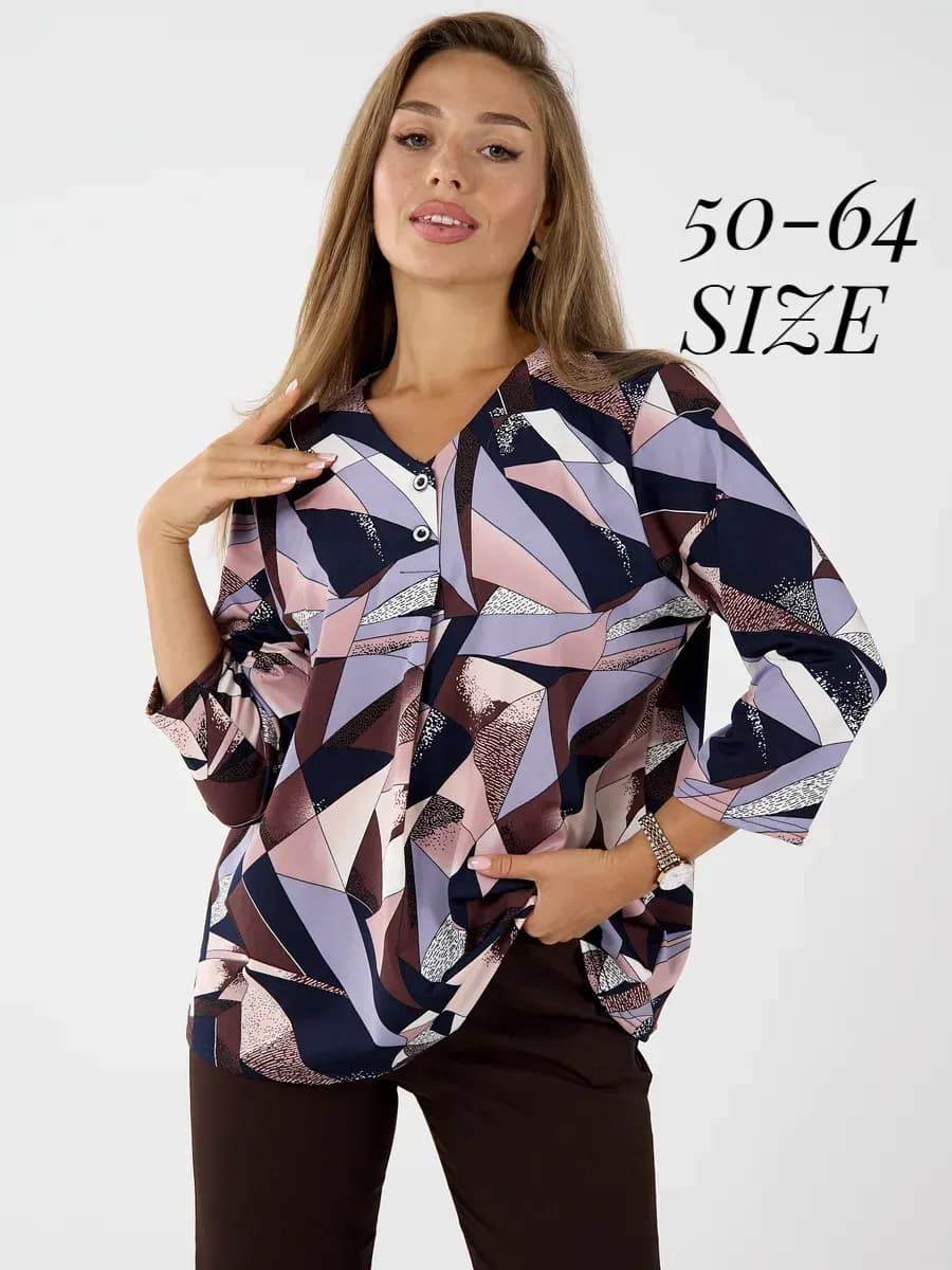 Блузка нарядная больших размеров