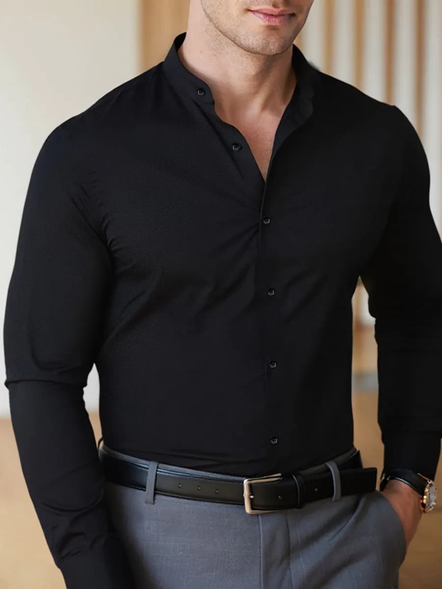 Рубашка классическая с длинным рукавом