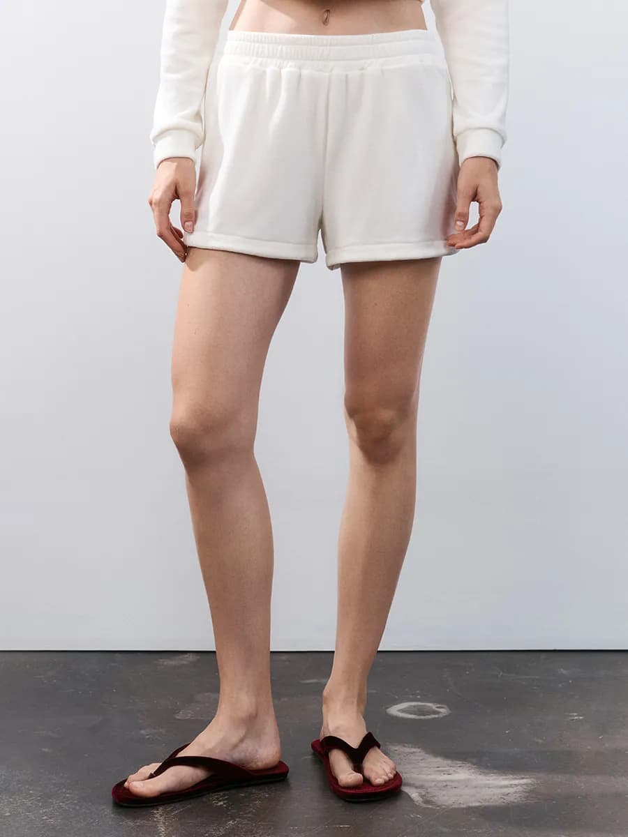 Шорты домашние из велюра