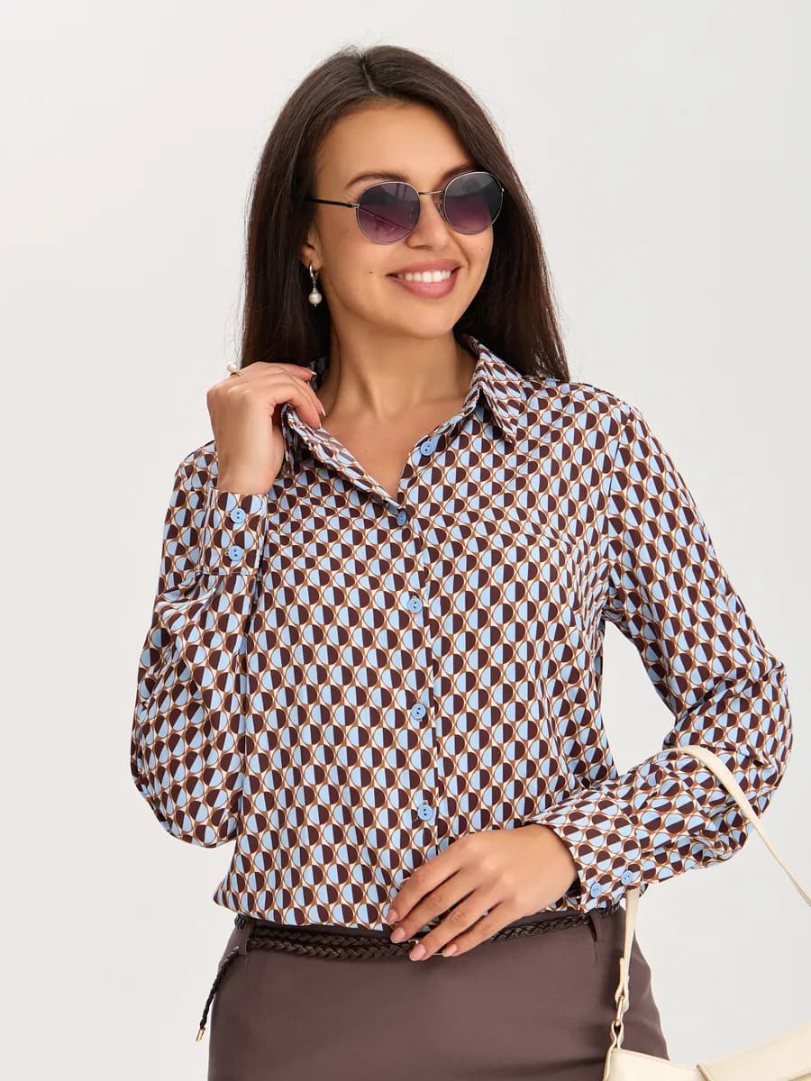 Блузка рубашка нарядная офисная