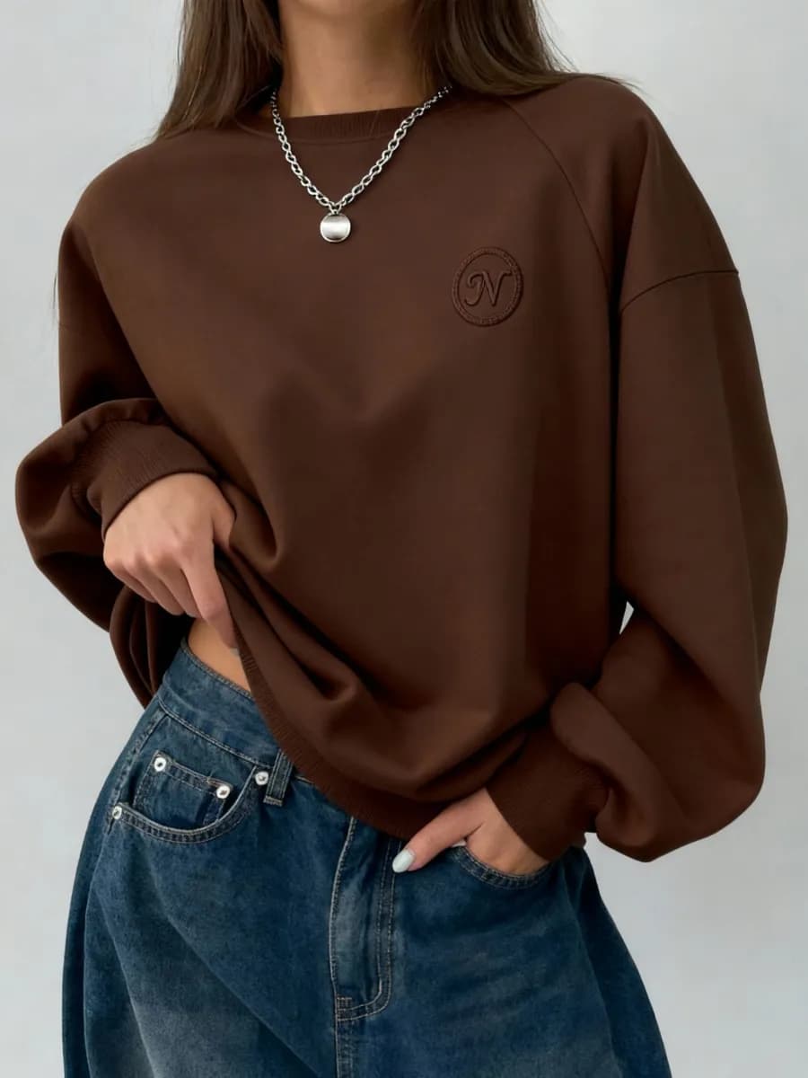 Свитшот базовый оверсайз