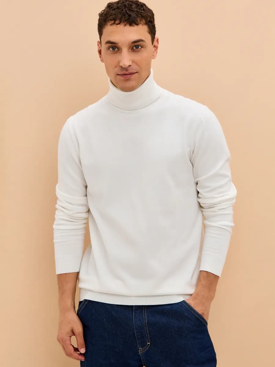 Водолазка с горлом теплая кашемир