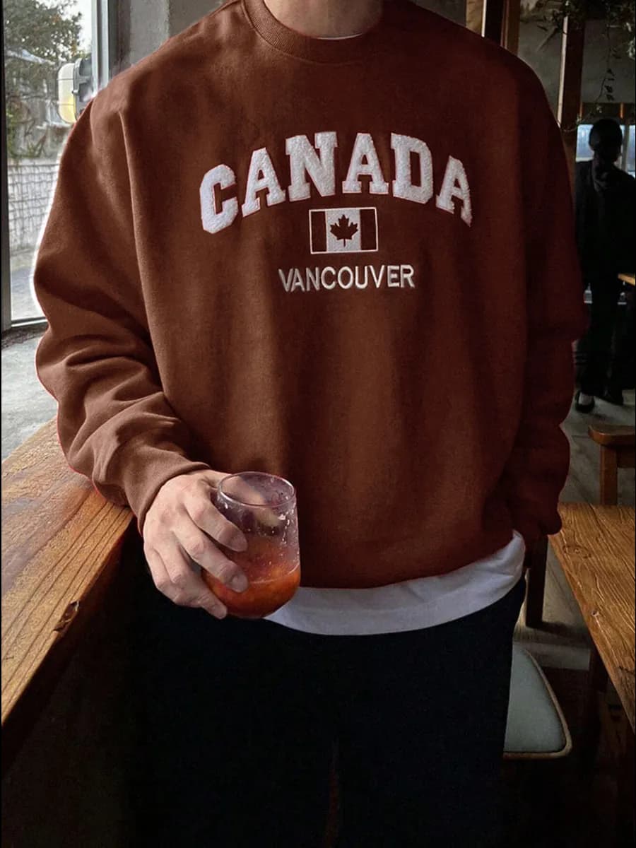 Свитшот оверсайз с вышивкой