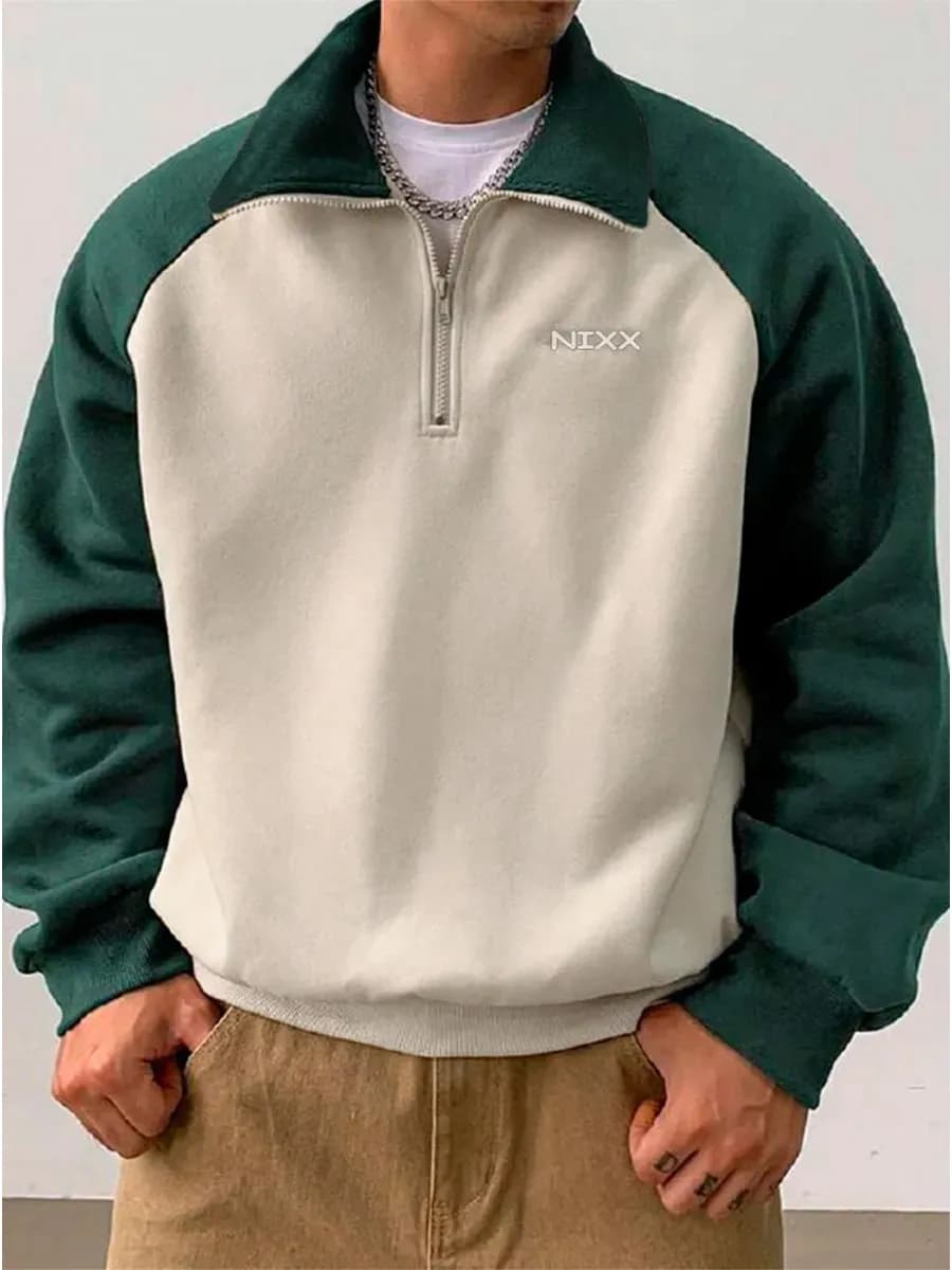 Свитшот поло с горлом на молнии sk8