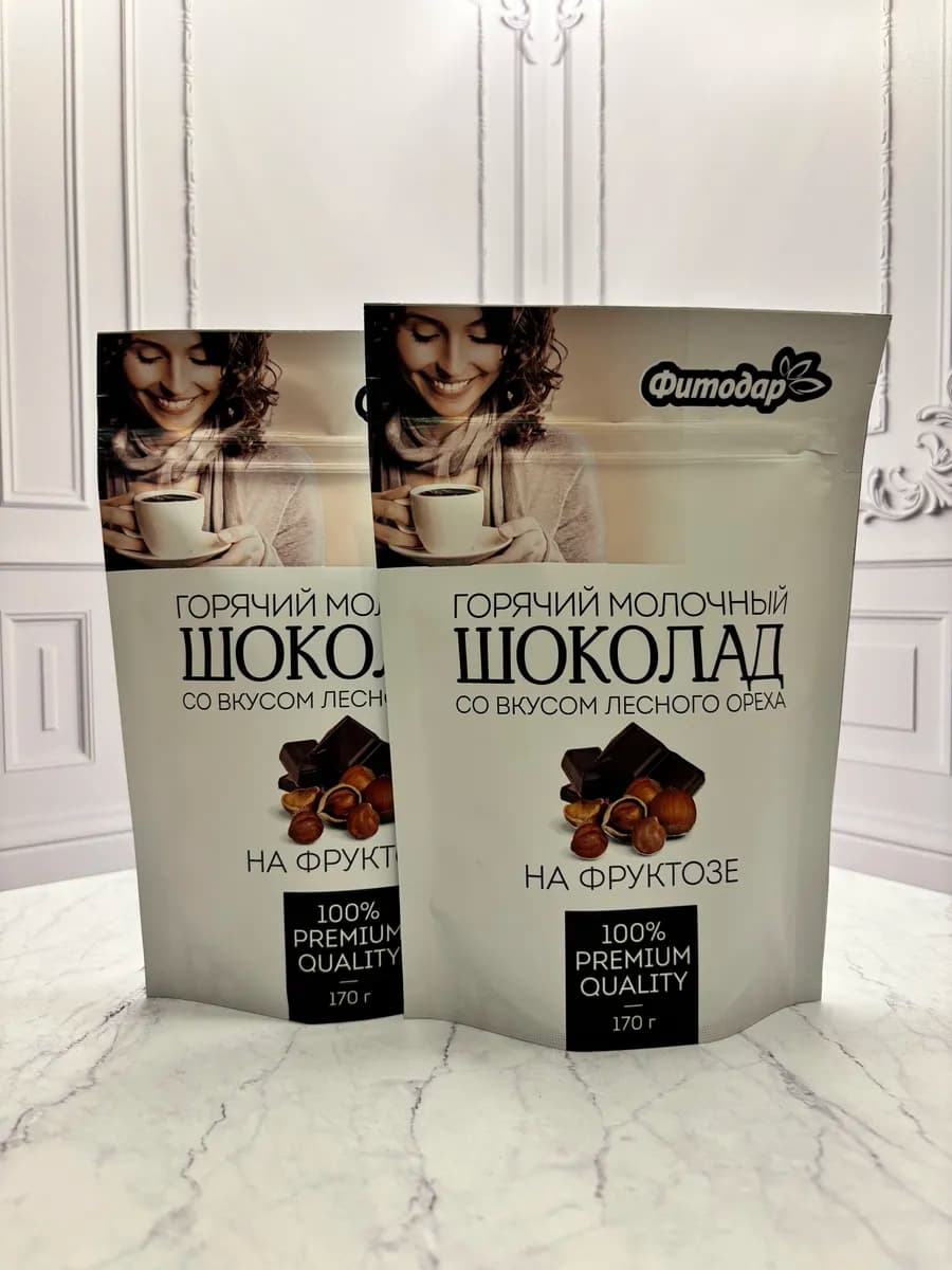 Горячий шоколад на фруктозе вкус лесной орех 2 шт 340 гр