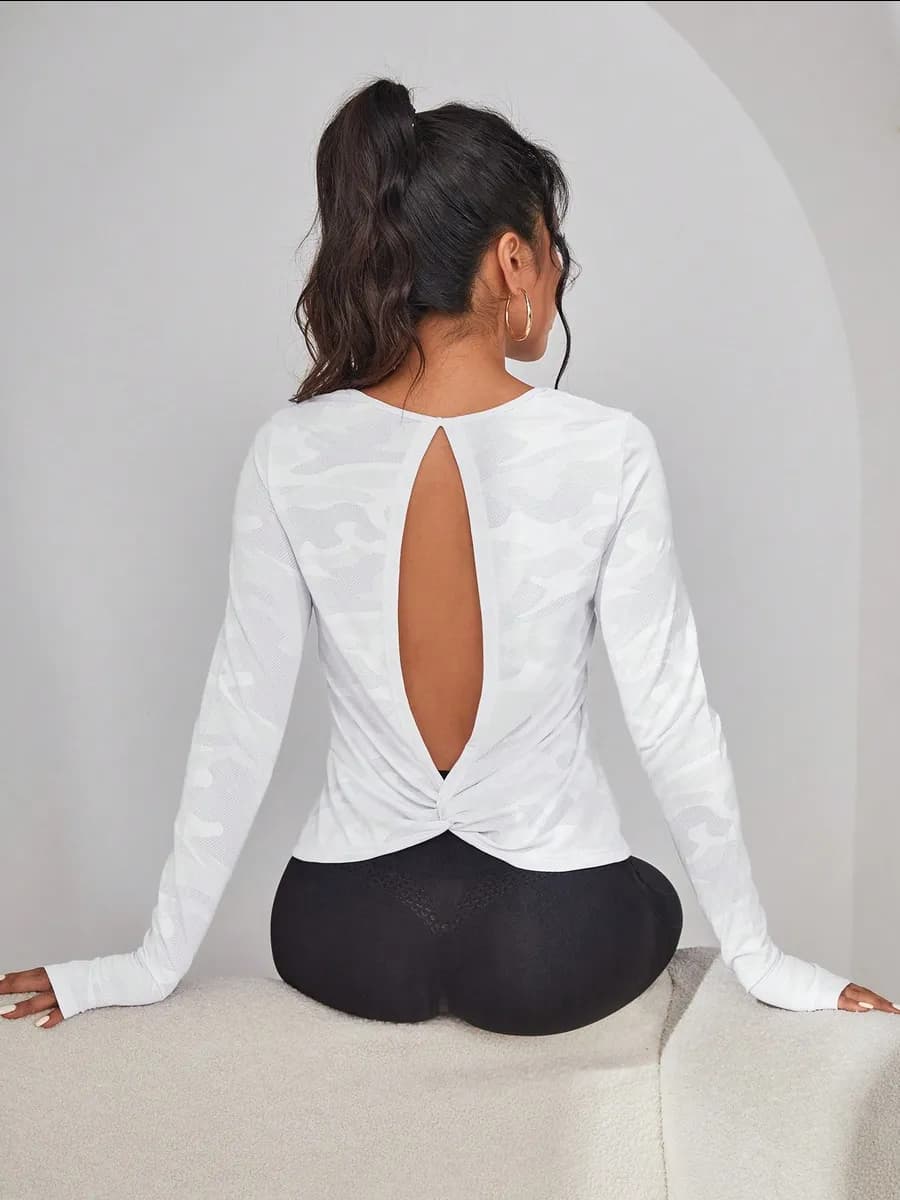 Лонгслив спортивный для фитнеса