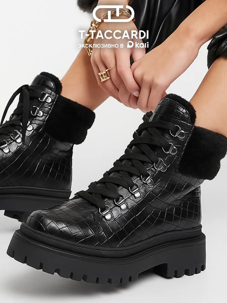 Ботинки женские зимние на платформе